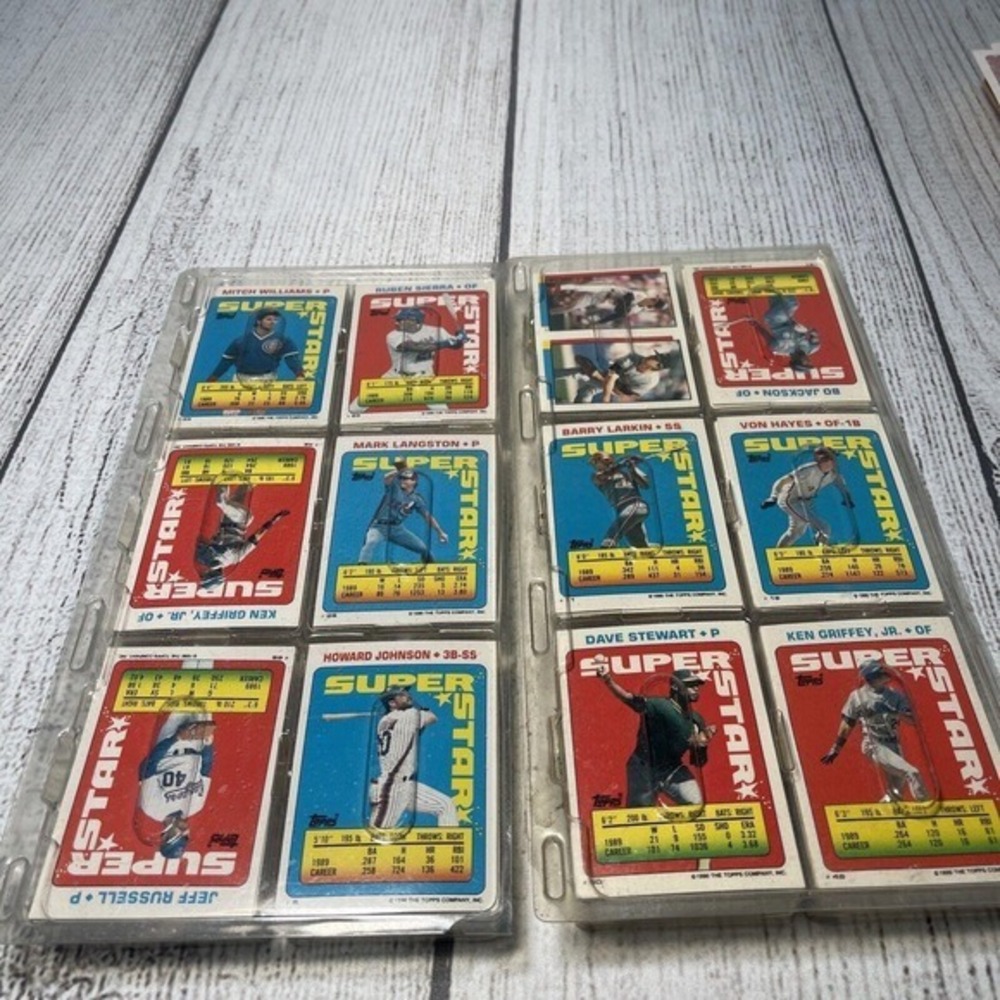 1990 Topps Baseball Card Stickers Lot Ken Griffey Jr‎ Barry Larkin Bo Jackson